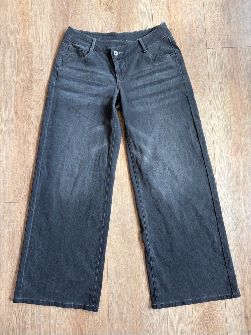 Halara Flex Asymmetric Low Rise Baggy Wide Leg Jeans S